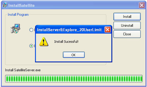 Satellite server install ok